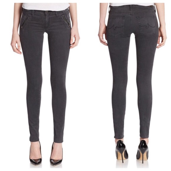 Ag Adriano Goldschmied Denim - AG Williow Zip Pkt Sateen Jeans Size 27R